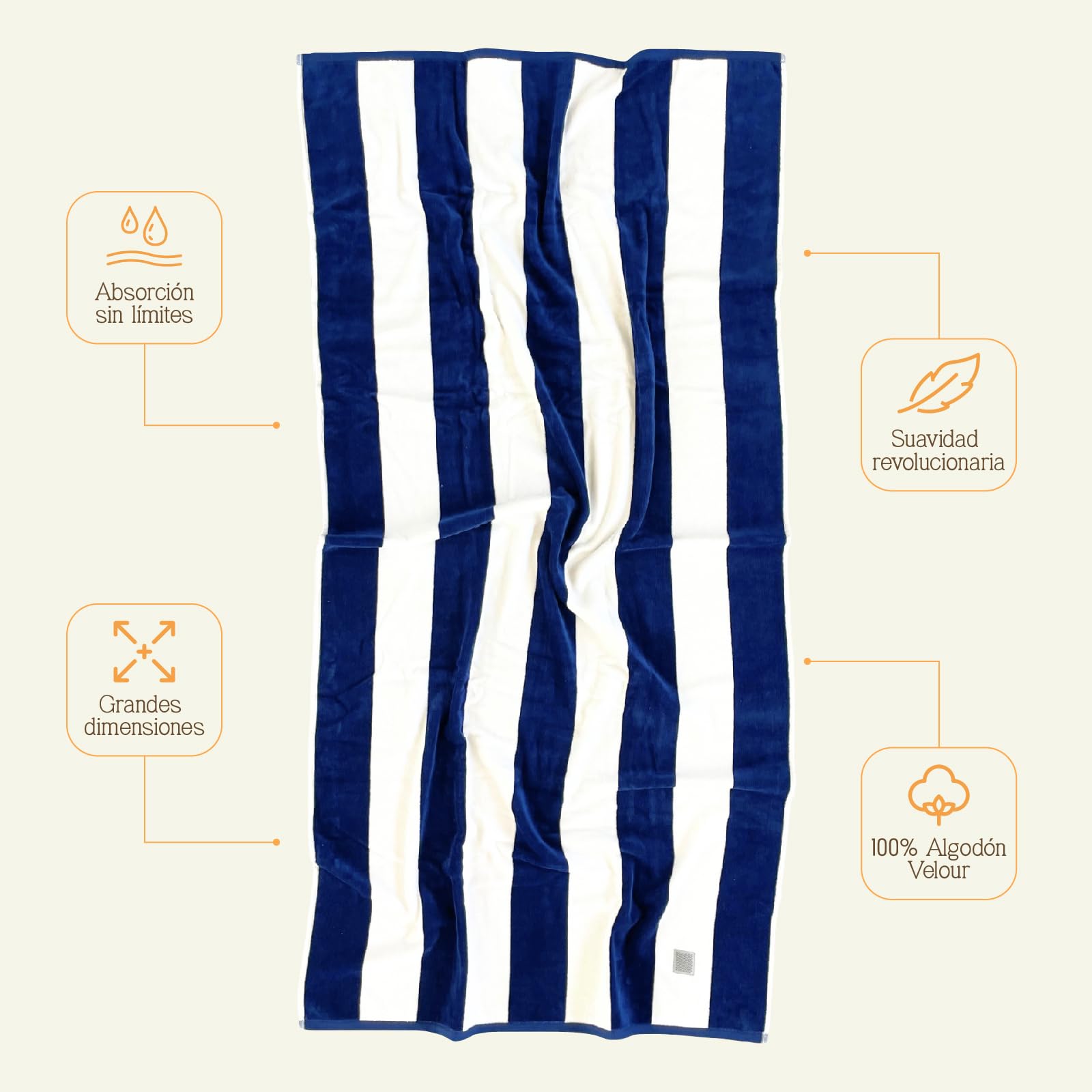 SummerSand Microfiber Strandlaken Zandvrij 160x80cm - Geurloze Sneldrogende Handdoek voor Gym en Sport - Lichtgewicht Reishanddoek - Hoge Kwaliteit Microfiber Handdoek XXL - Grote Zwemhanddoek - Blauw