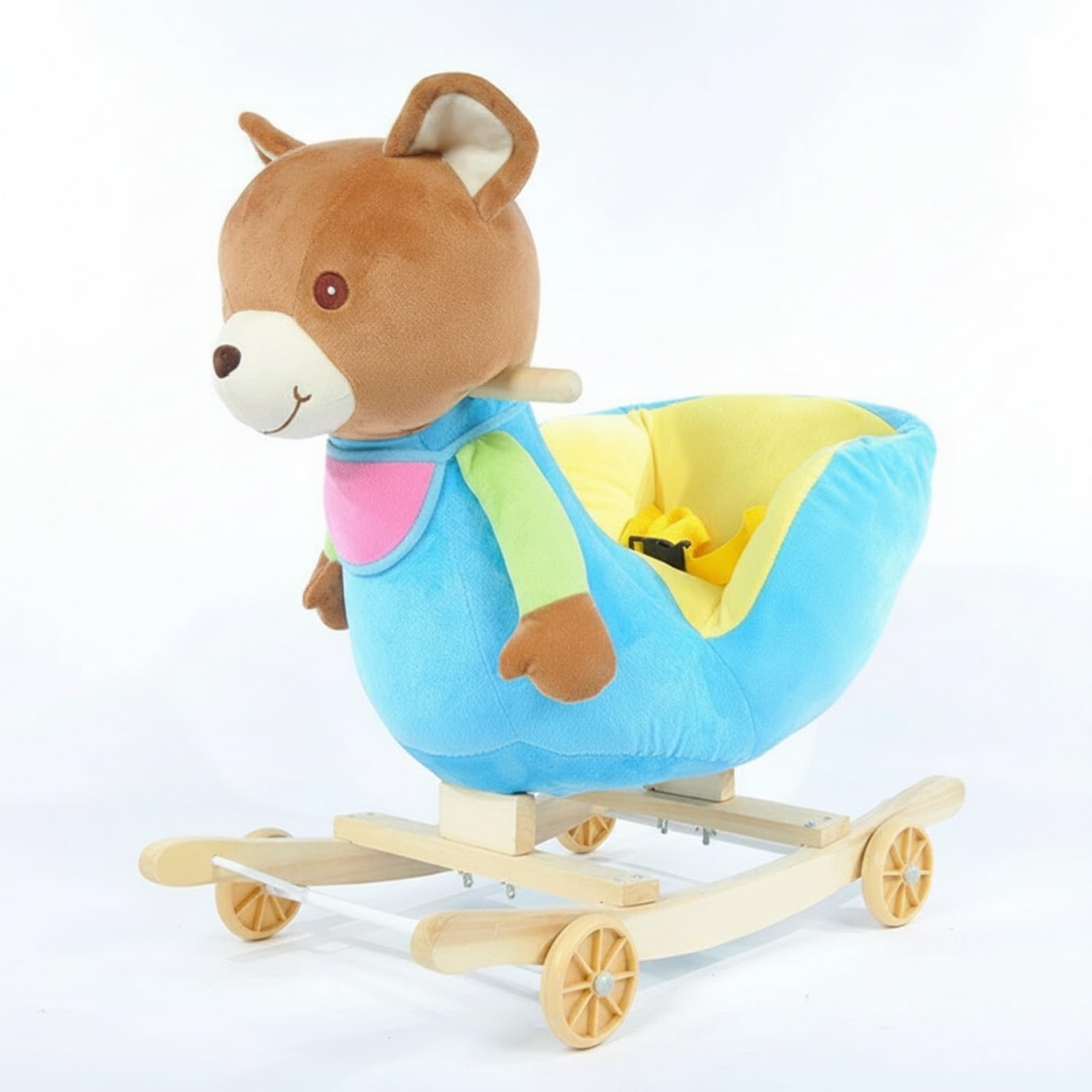 Giocattolo a Dondolo con Musica Musicale, Orso Marrone, 59 Cm