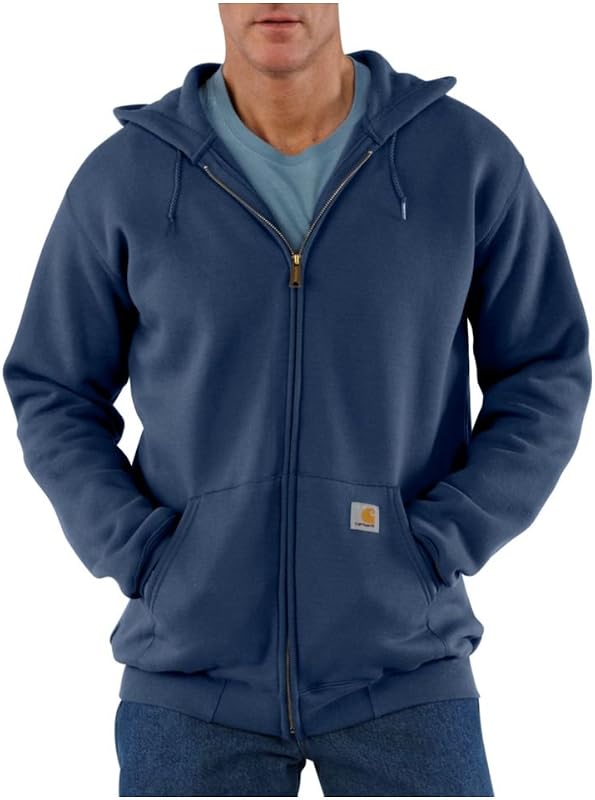 Carhartt Men's Marquette Full-Zip Sweatshirt, New Navy, Large