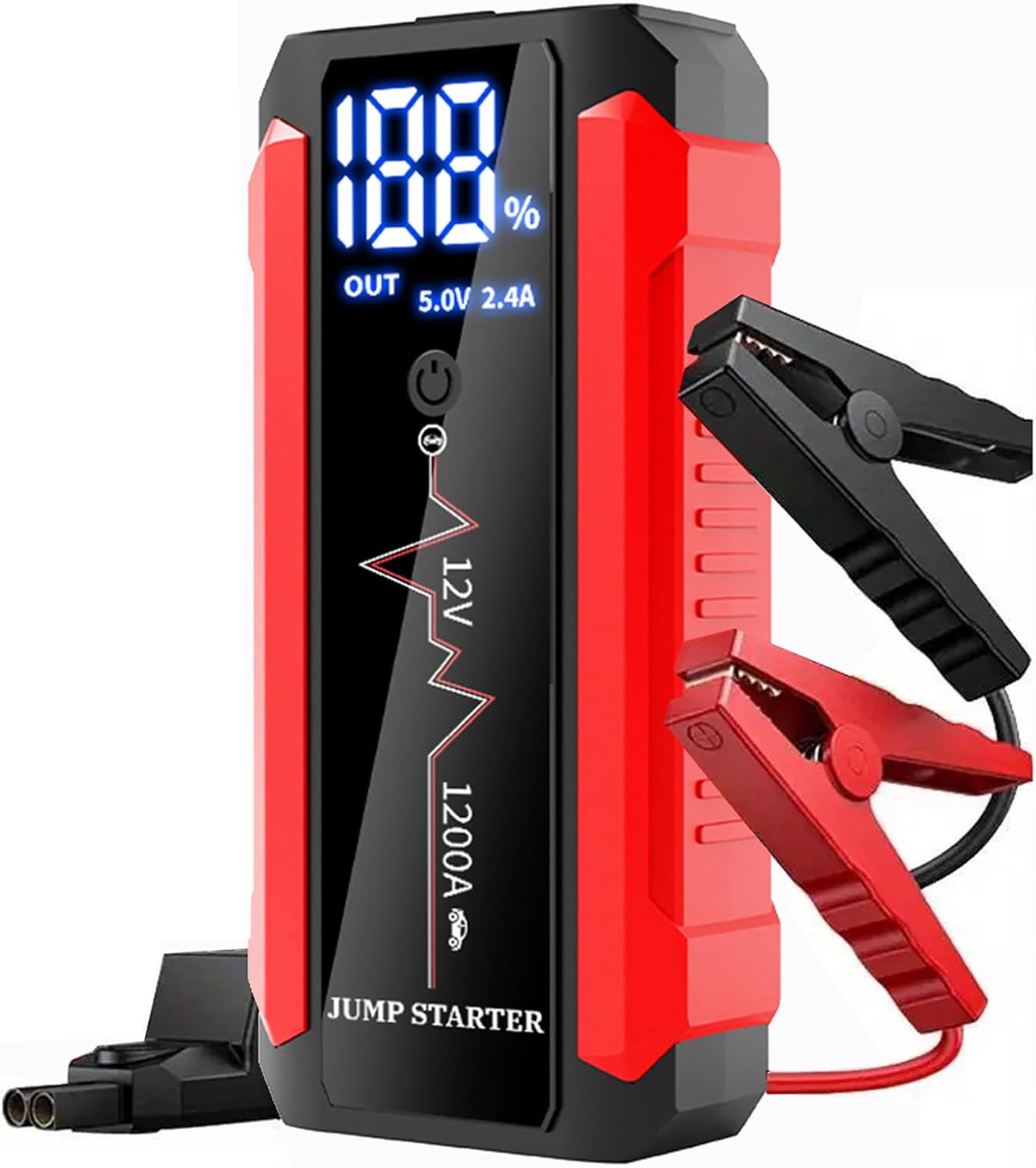 Portable Jump Starter Box,R50 12V Passager Car Battery Booster Pack for 2-3L Gasoline and Diesel Engines