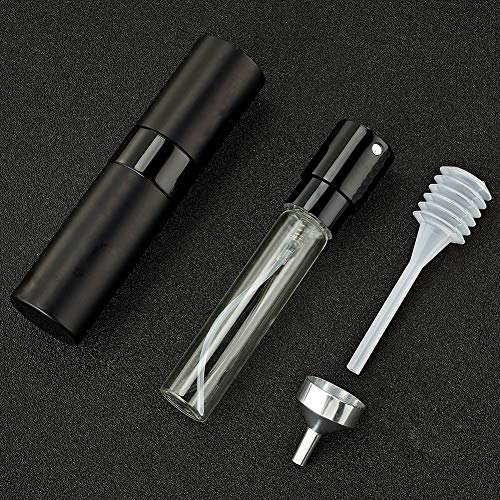 Image of 3pcs 10Ml Travel Perfume Atomizer Refillable For Men & Women | Atomizer Spray Bottle, Travel Size Pocket Perfume Dispenser - For Cologne, Aftershave, Fragrance (Matte Black)