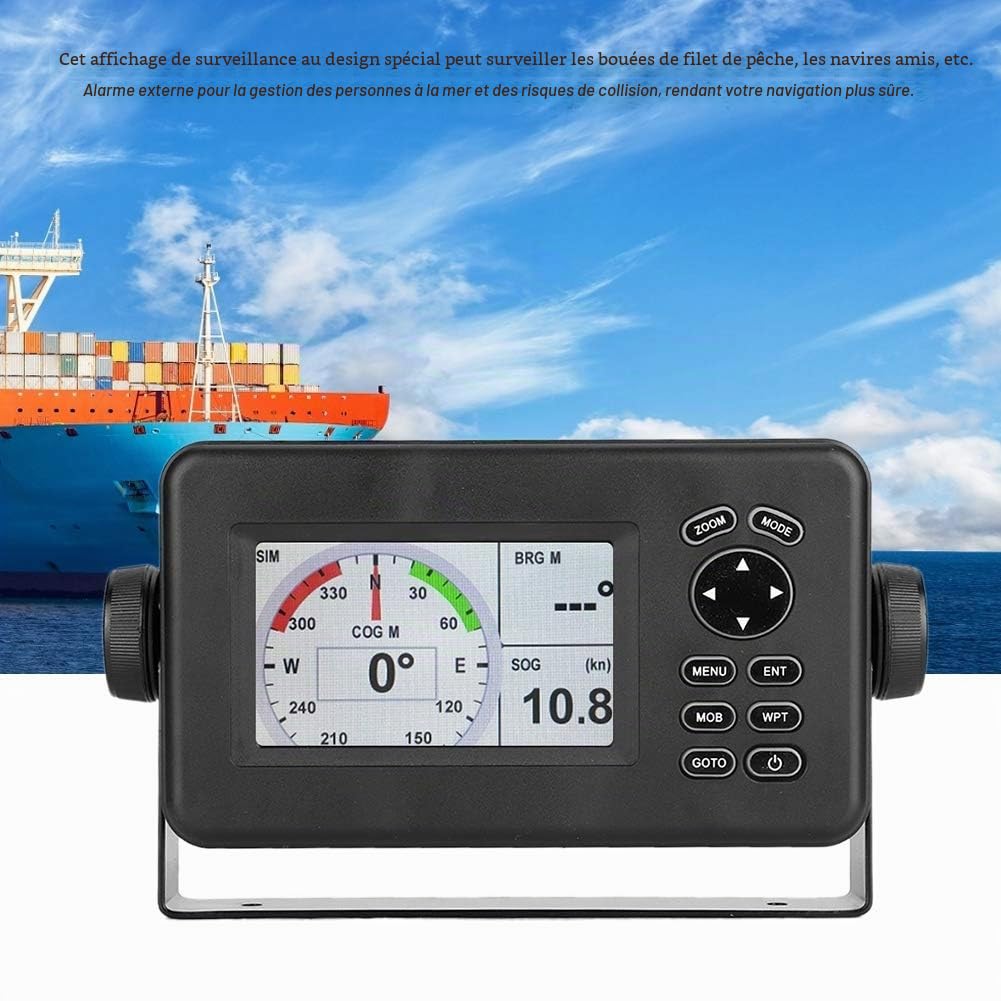 de Juillet Navigateur GPS, -528A Écran Couleur LCD 4,3 Pouces Marin Marine Navigator Localisateur d'alarme Combo de transpondeurs AIS de Classe B