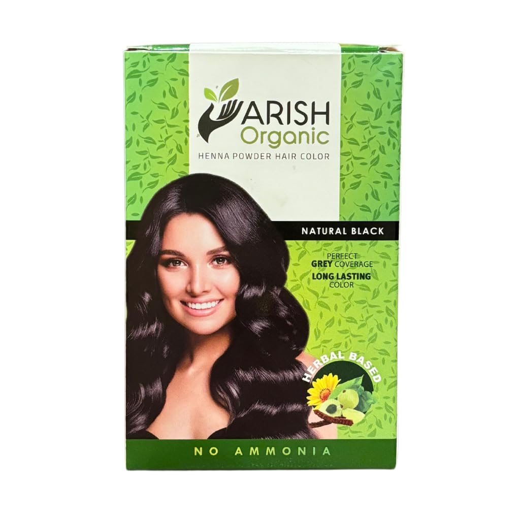 Henna Powder Black Hair Color (Pack of 5 Sachets 15gm Each)-image-31