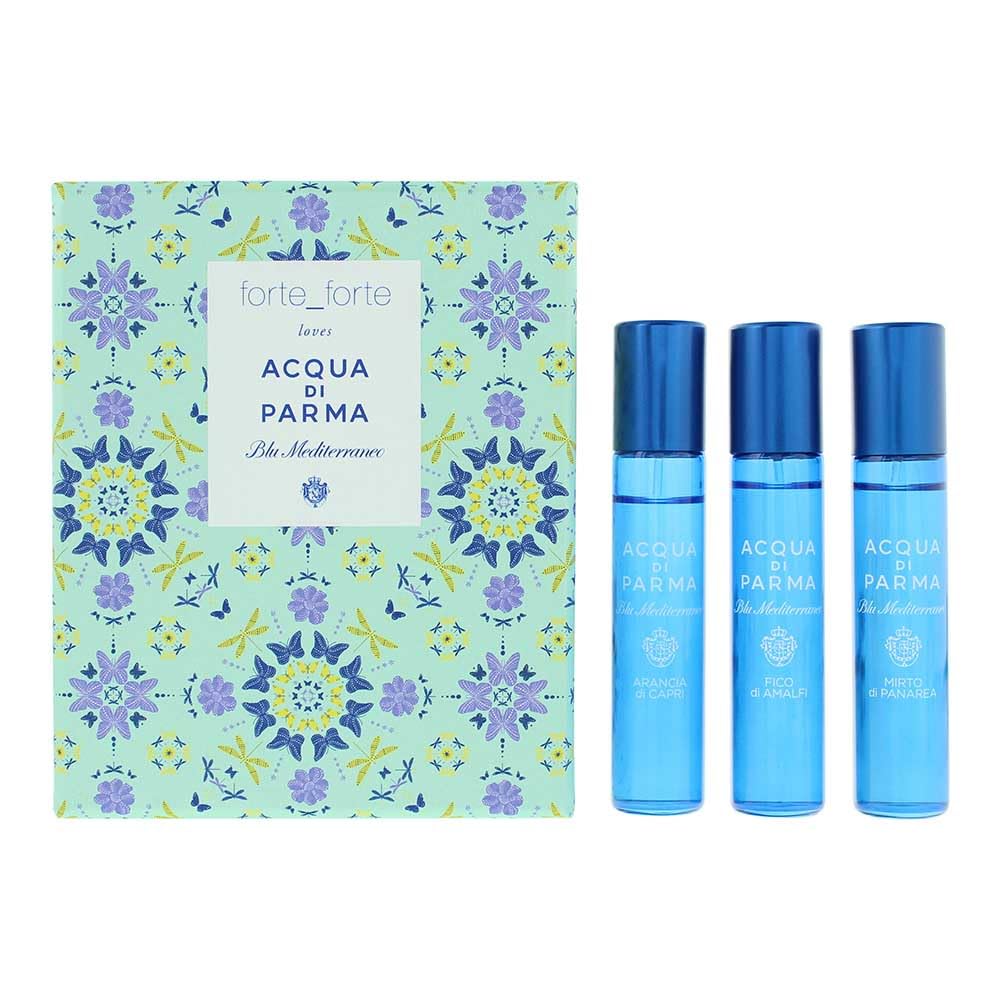 Acqua di Parma Blu Mediterraneo Eau de Toilette Arancia di Capri 12ml + Fico di Amalfi 12 ml + Mirto die Panarea 12 ml