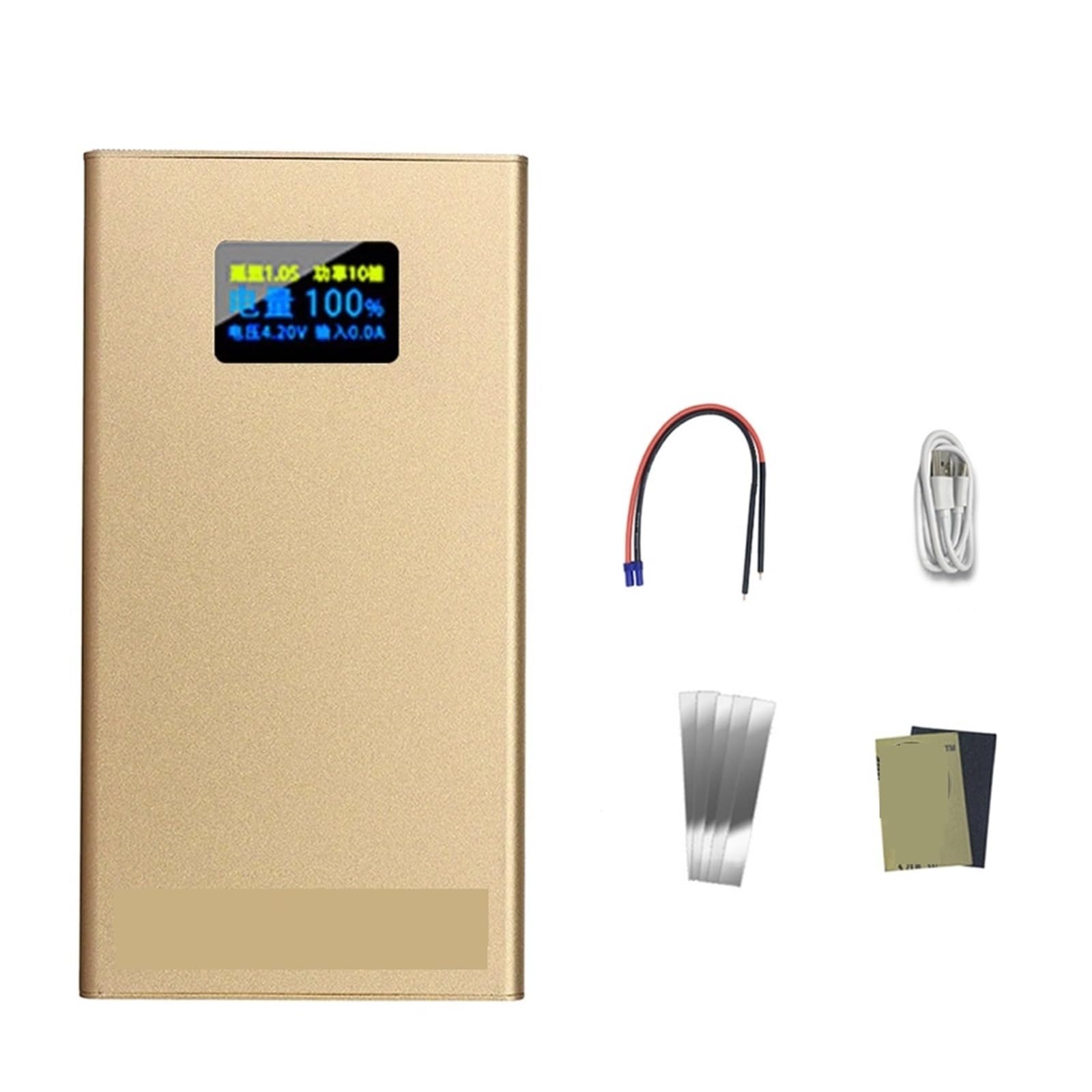 Portable Spot Welder OLED Adjustable Battery Welding Machine Tools 0.12/0.15mm Nickel The Weld is Strong(DX10 10600mAh)