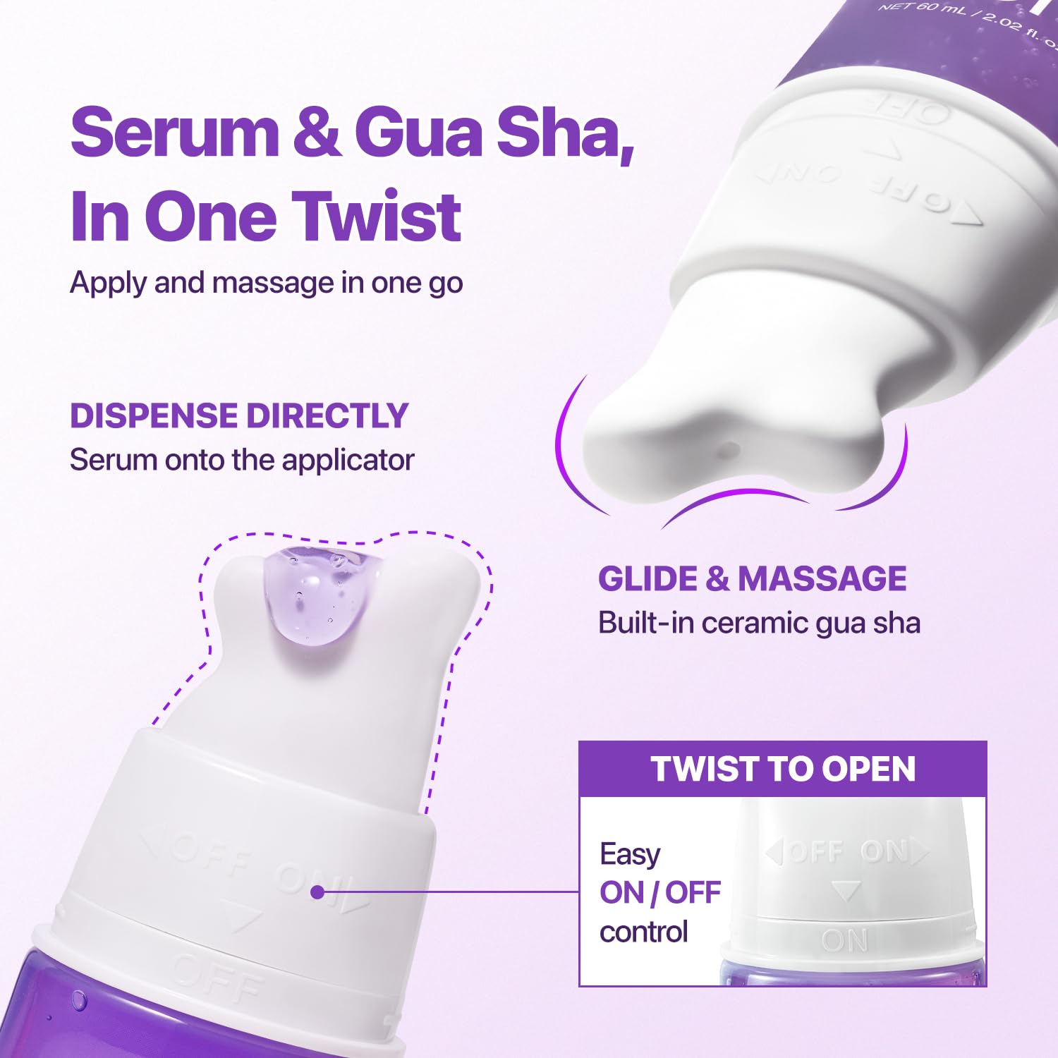 Botide Copper Peptide Sculpting Serum with Ceramic Gua Sha, 20 Peptides