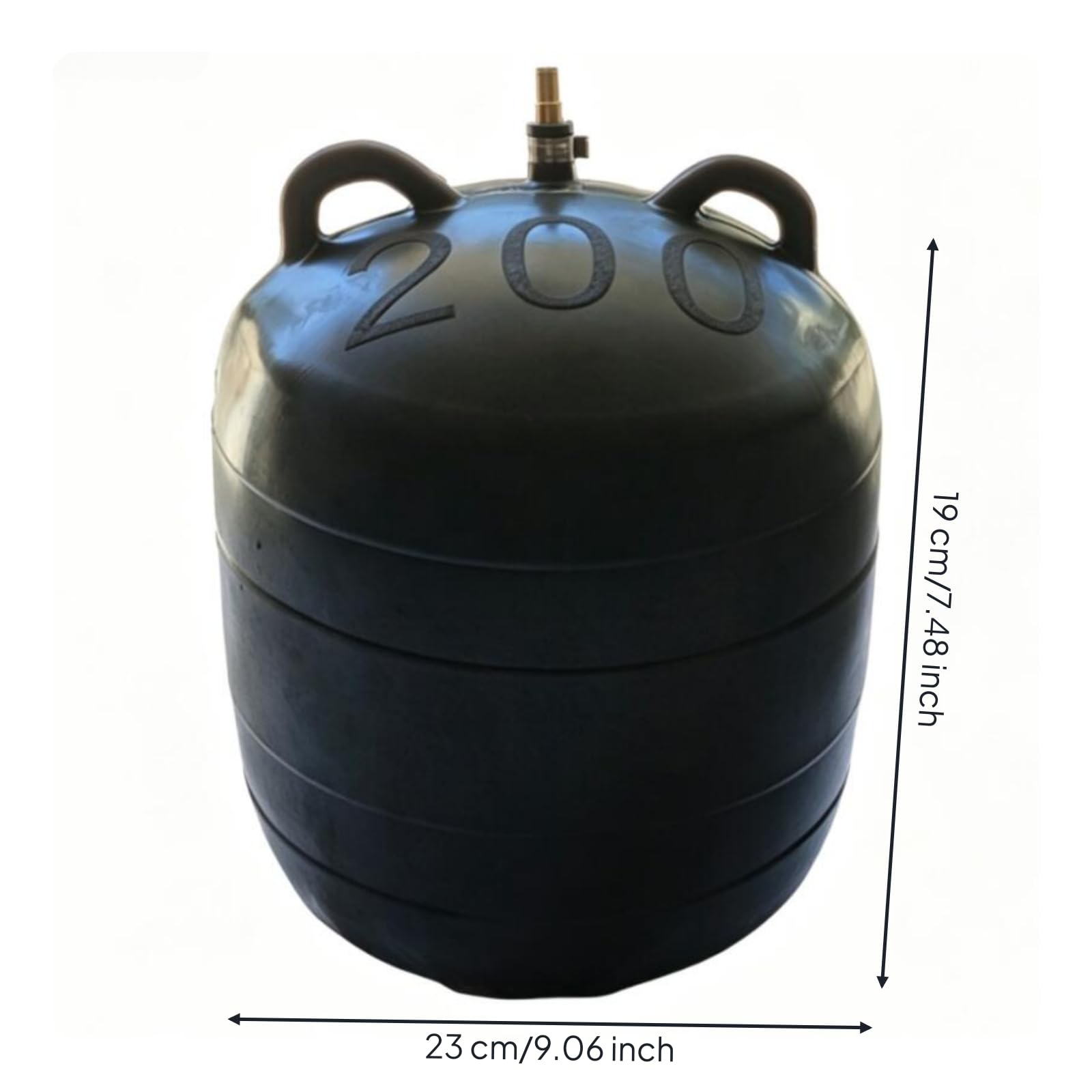Tapón Inflable con Impermeable Obturador Inflable Reforzado Tapa para Tuberías, DN250