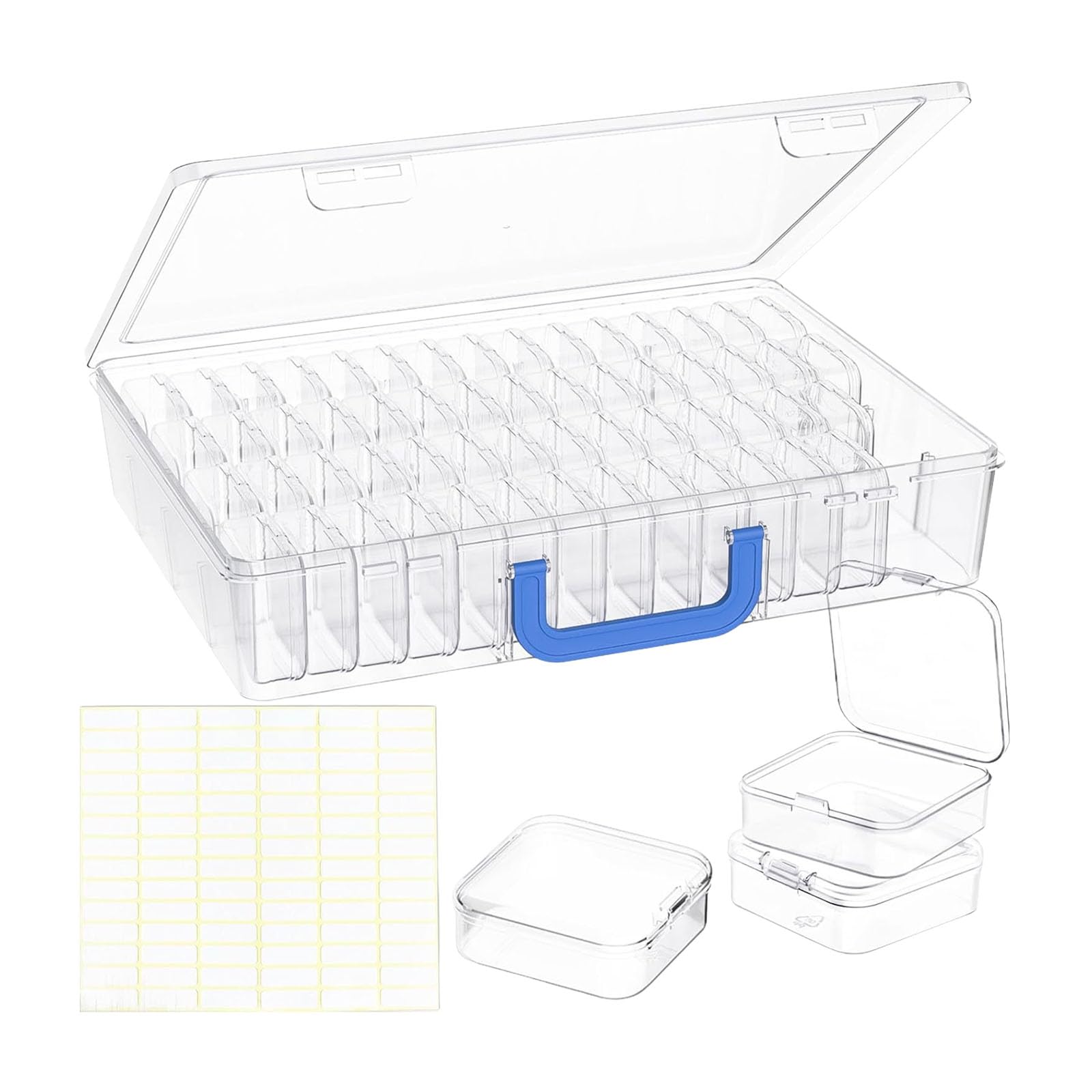 Boîte de rangement transparente : 60 mini boîtes modulaires pour trier vos perles