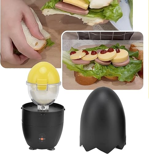 Miniatura 3 de GLOGLOW Mezclador eléctrico de yema de huevo, portátil para hacer huevos dorados, mezclador de huevos de cocina para mezclar huevos duros