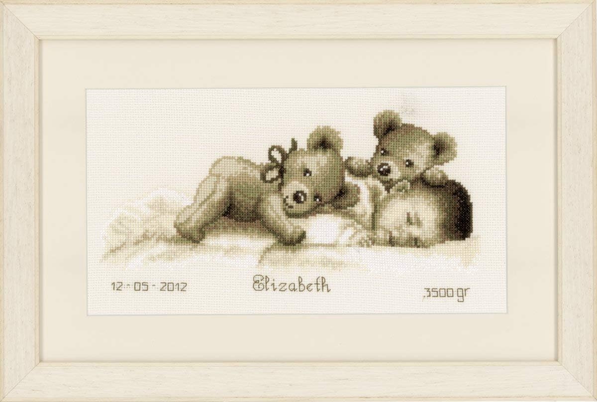 Vervaco Counted Cross Stitch Kit Baby Sleeps 12" x 6.4"