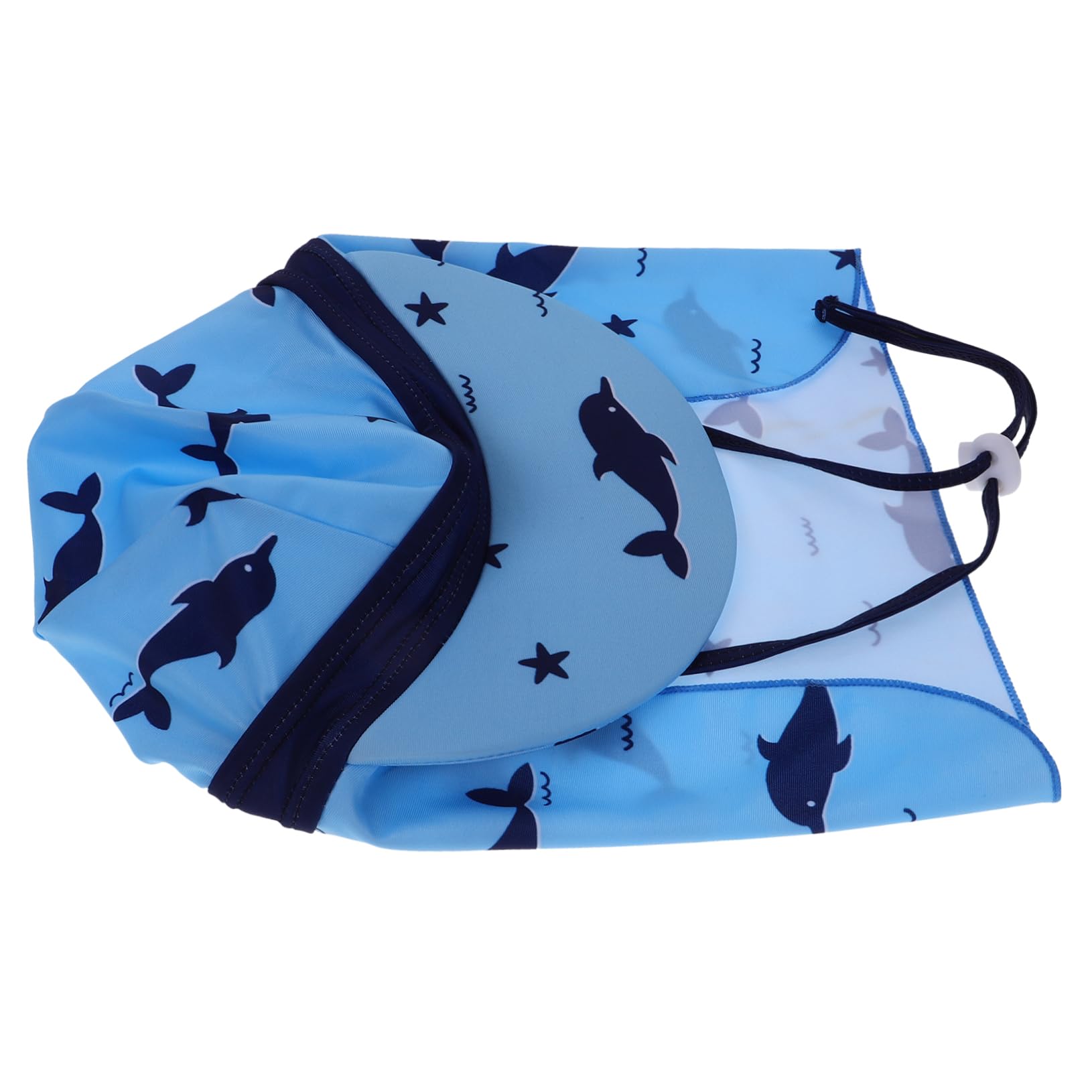 CALLARON Sombrero De Sol para Sombrero Sombrero De Bebe Protector Solar Gafas De Sol para Pequeños Diadema De Pescado Gorro De Seda para Bebé Gorras Blue Poliéster