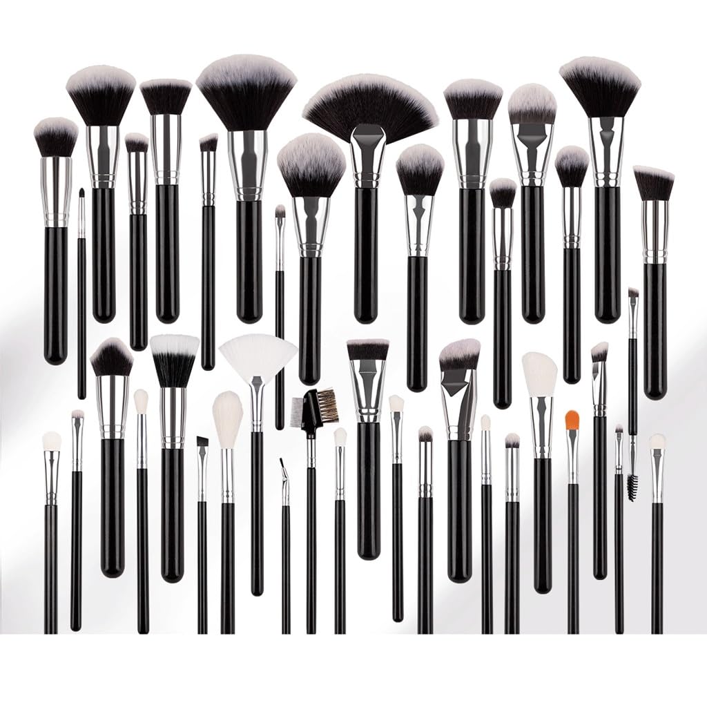 Pennello for Trucco Professionale for truccatore Set da 40 Pezzi Pennello for Cipria Pennello for Occhi Set Completo di Strumenti for Il Trucco