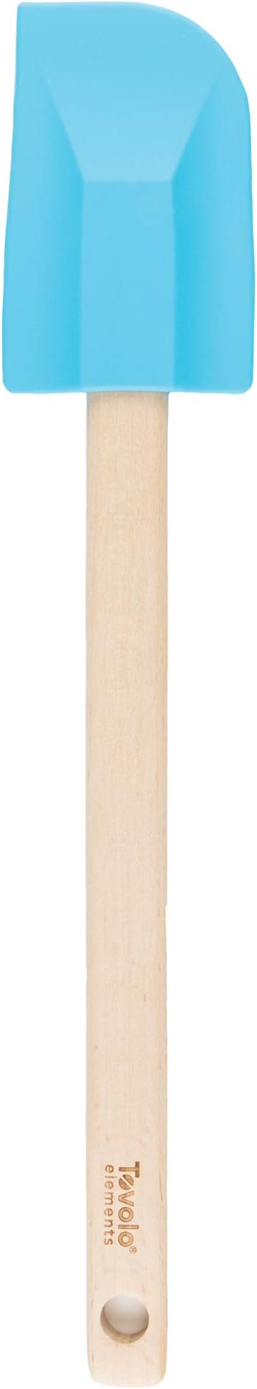 Tovolo Elements Wooden Handled Silicone Spatula - Ice Blue