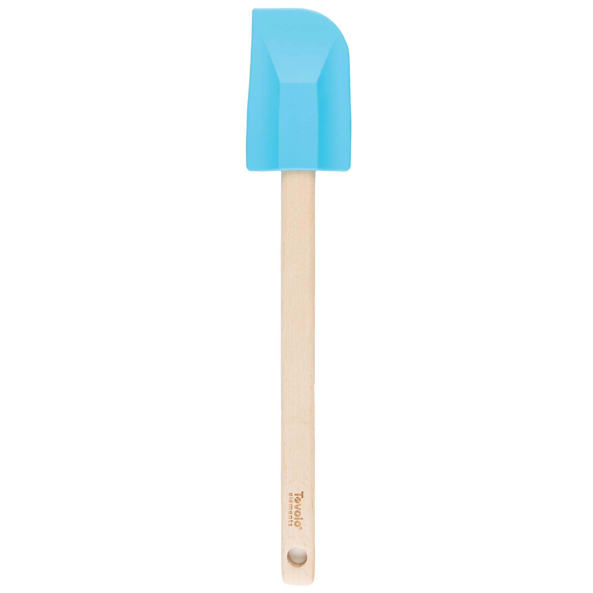 Tovolo Elements Wooden Handled Silicone Spatula - Ice Blue