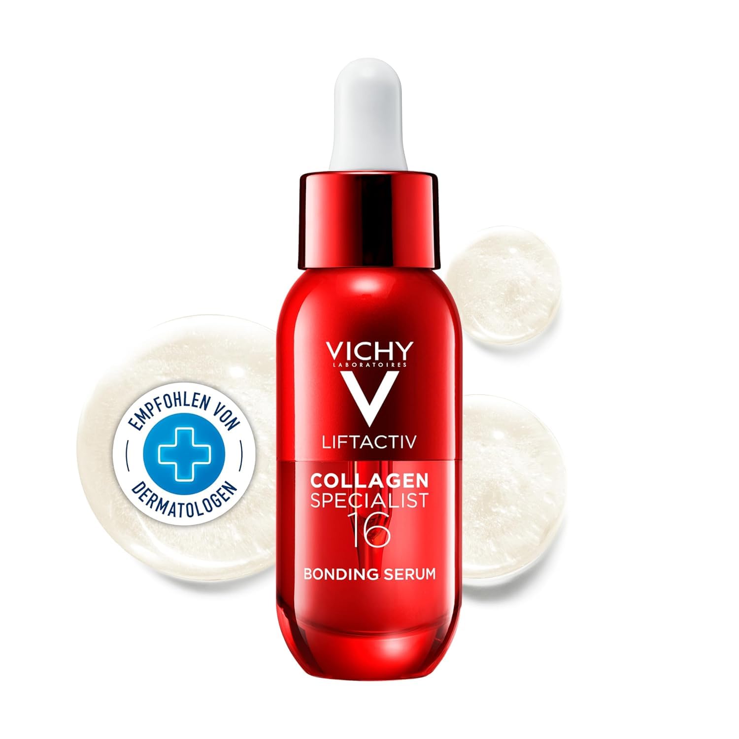 Vichy Liftactiv Collagen Specialist 16 Anti-Aging Bonding Serum, 30 ml | Für normale bis empfindliche Haut, Anti-Aging wirkung Serum, mit innovativer Co-Bonding-Technologie, Mit Kollagen-Peptiden