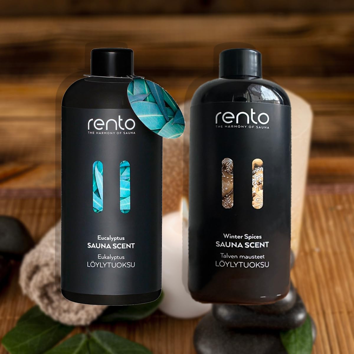 Rento Aromas para Sauna Eucalyptus y Ginger 2x400ml