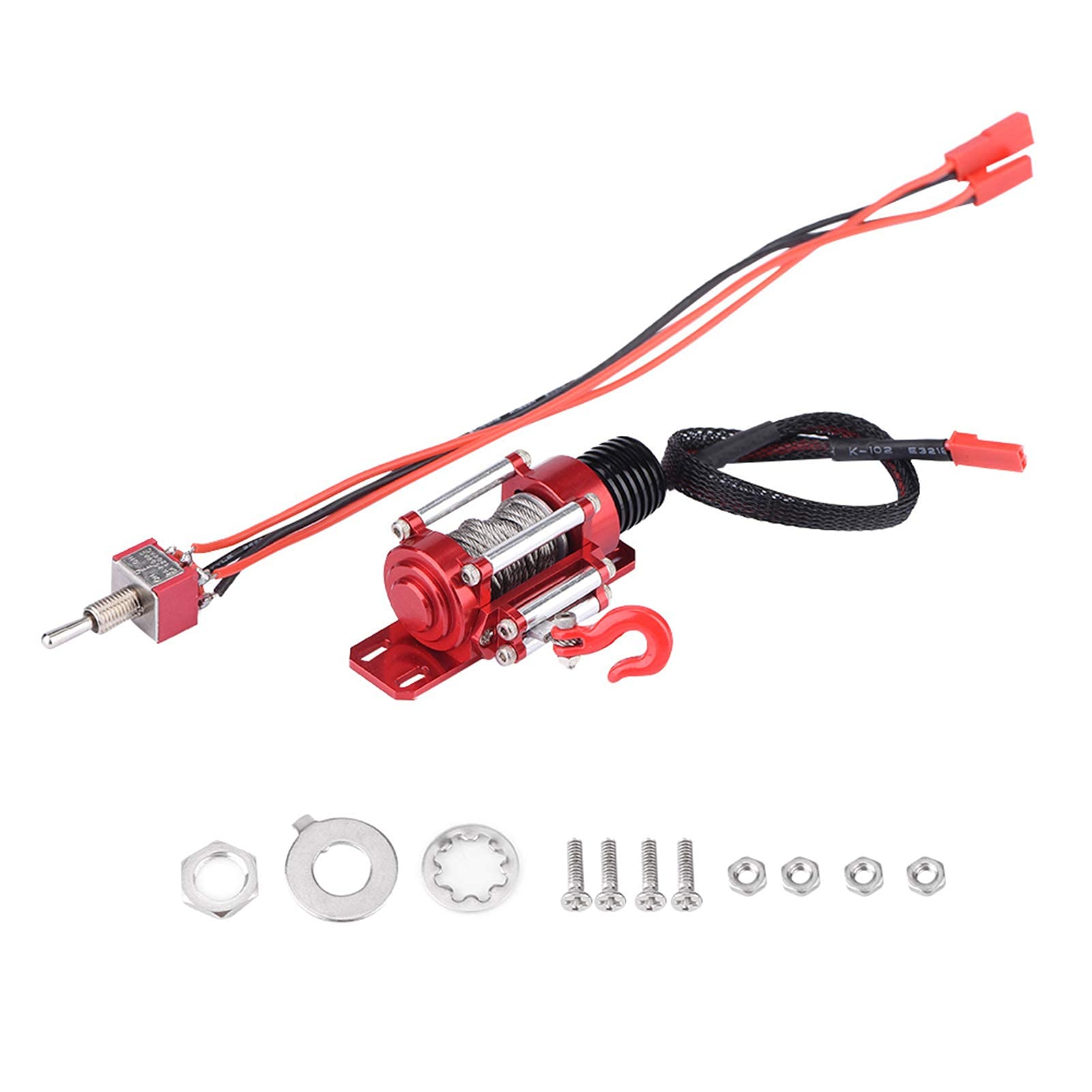 Alomejor Treuil électrique, en Métal, sur Chenilles, Mini, adapté aux Voitures d'escalade, for RC Cars Owners, Outdoor Activities, Operations, Vehicle Upgrades