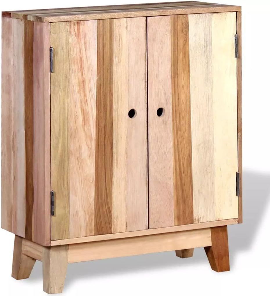 Sideboards and Buffets Cabinet with Storage Solid Reclaimed Wood (D 23.6" x 11.8" x 30")