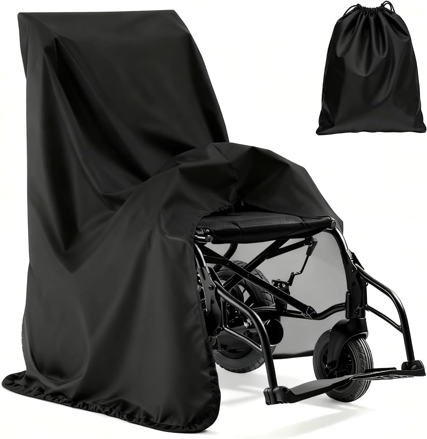 LPZMPZ Wheelchair Waterproof Cover 115 x 65 x 90 cm Protective Cover for Wheelchair Foldable Wheelchair Cover Folding Wheelchair Bicycle Scooter Cover Outdoor
