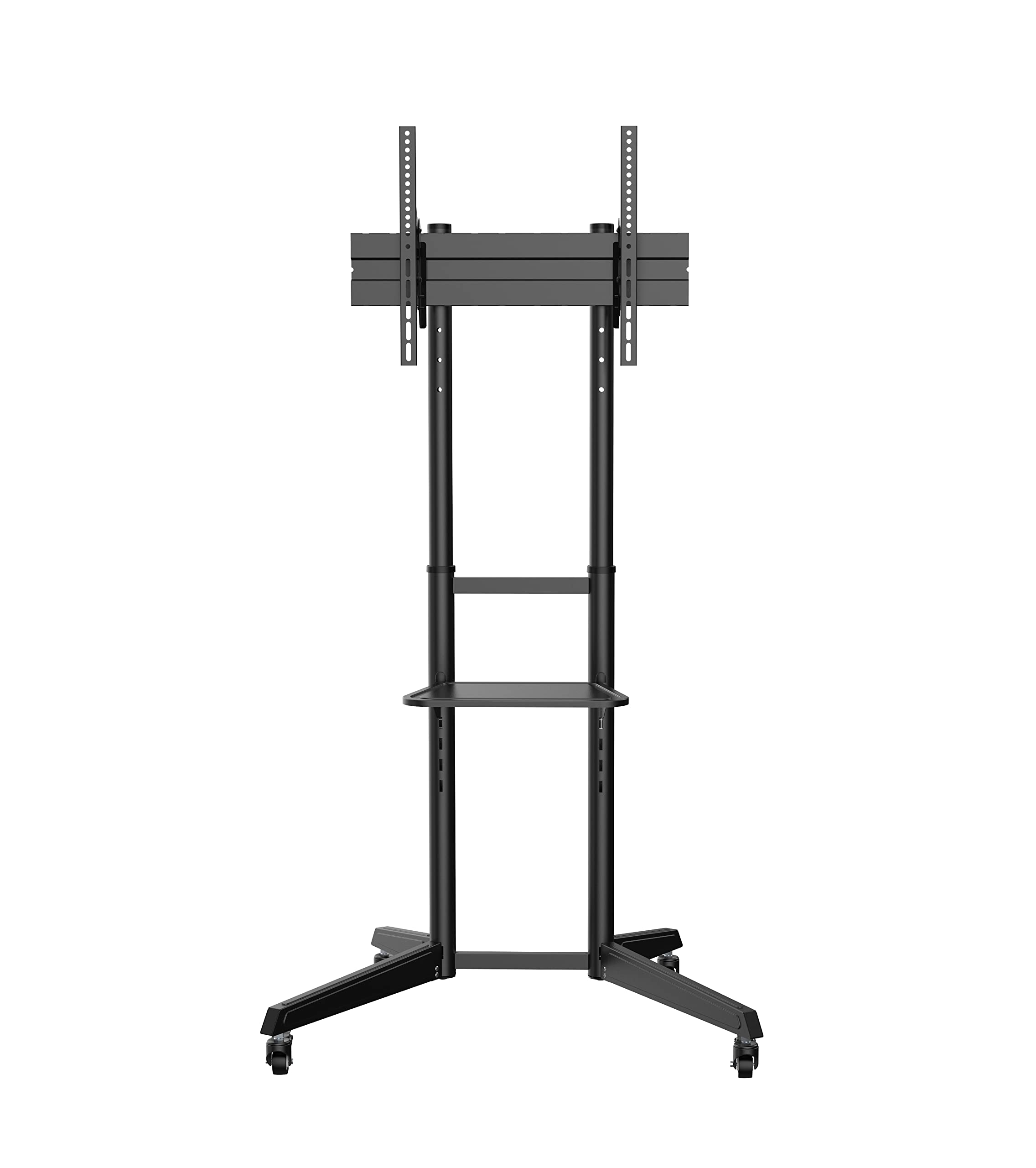 Superior Electronics Wheeled TV Floor Stand - Supporto TV da Pavimento con Ruote per Schermi da 37''-70'' - VESA 100x100-600x400 - Inclinabile +5°/-12° - Portata 50kg - Gestione Cavi - SUPSTV022