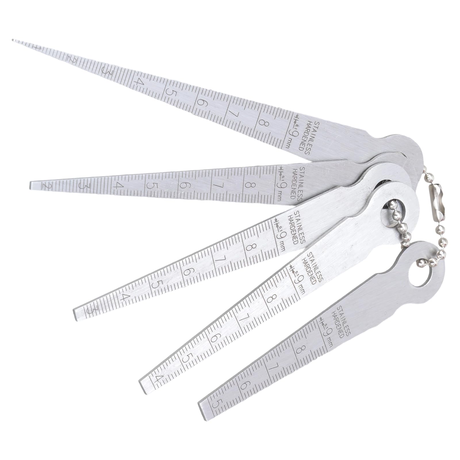Multipurpose Steel Feeler Gauges Set Space Measuring Tool for Space Thickness Measurement in Welding Automotive & Woodworking Welding Taper Feeler Gauges