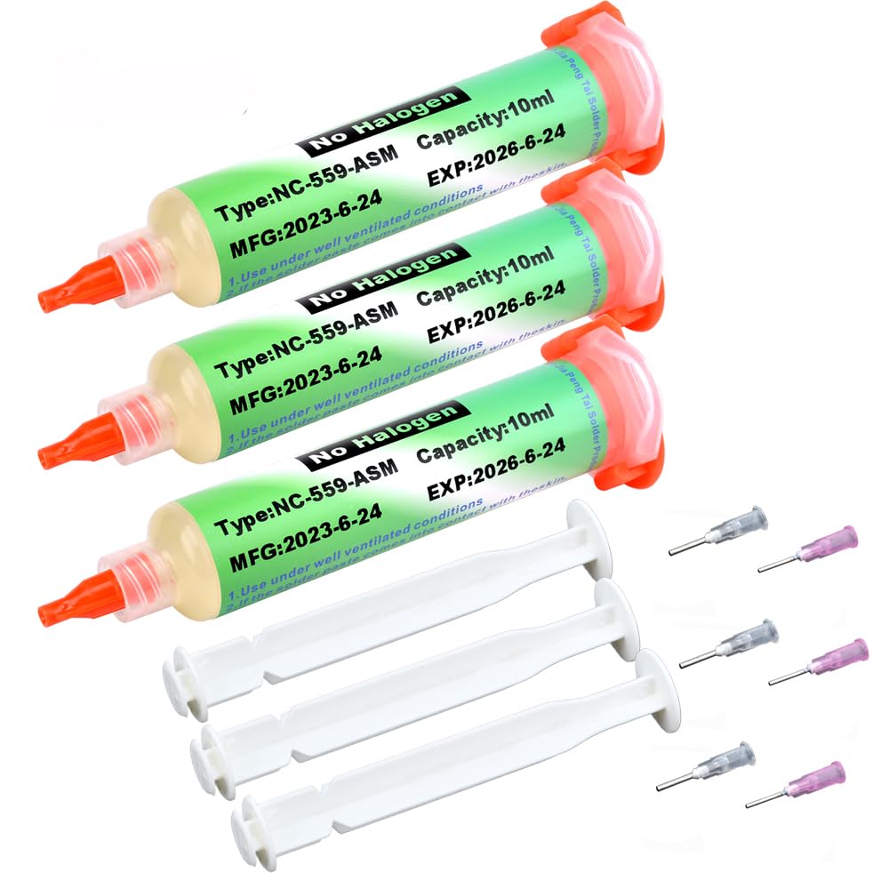 Solder Flux, 559 No Clean Soldering Flux Paste, Lead Free Rosin Flux - 3PCS