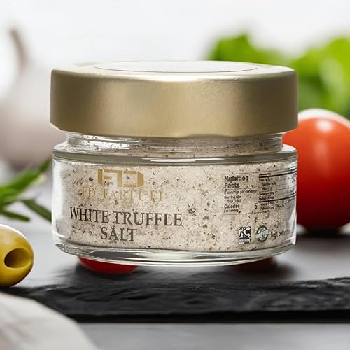 Miniatura 2 de FD TARTUFI - Sal de trufa blanca 120 g (4.23 oz), sal marina natural gruesa y fina | sin OMG | Hecho en Italia | kosher | trufas