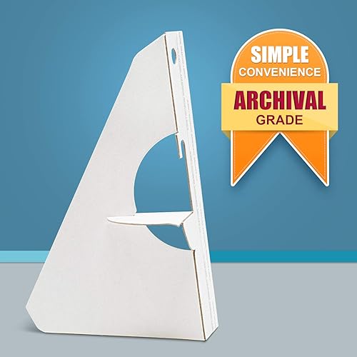 Miniatura 2 de Lineco, Soporte de caballete autoadhesivo de una sola ala, sin ácidos, letreros de exhibición de fotos, folletos, marcos de obras de arte (5