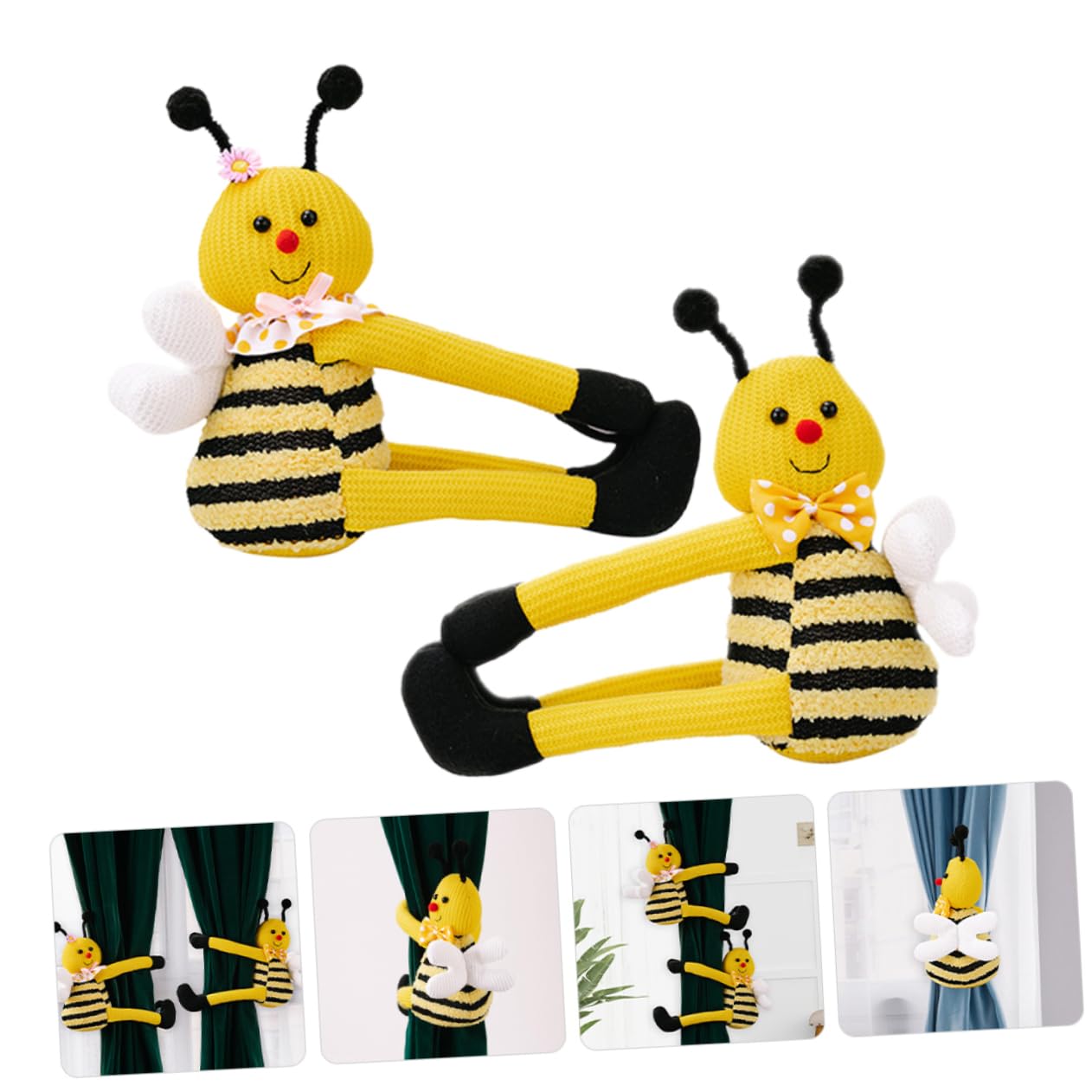 ABOOFAN 6stücke Vorhang Clips Rustikale Draperie Halter Bienen Vorhang Raffhalter Für Stilvolle Wohnraumdekoration Für Schlafzimmer Wohnzimmer Und Büro