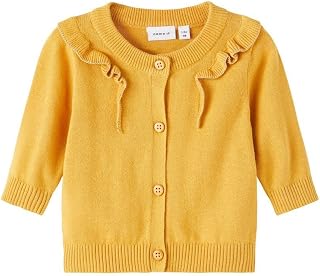 Kirani - Chaqueta de punto de manga larga para niña, Color ámbar., 6 mes