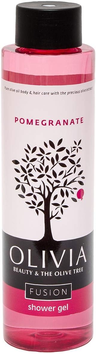 OliviaPapoutsanis Fusion Shower Gel with Pomegranate & Greek Olive Oil, 300ml