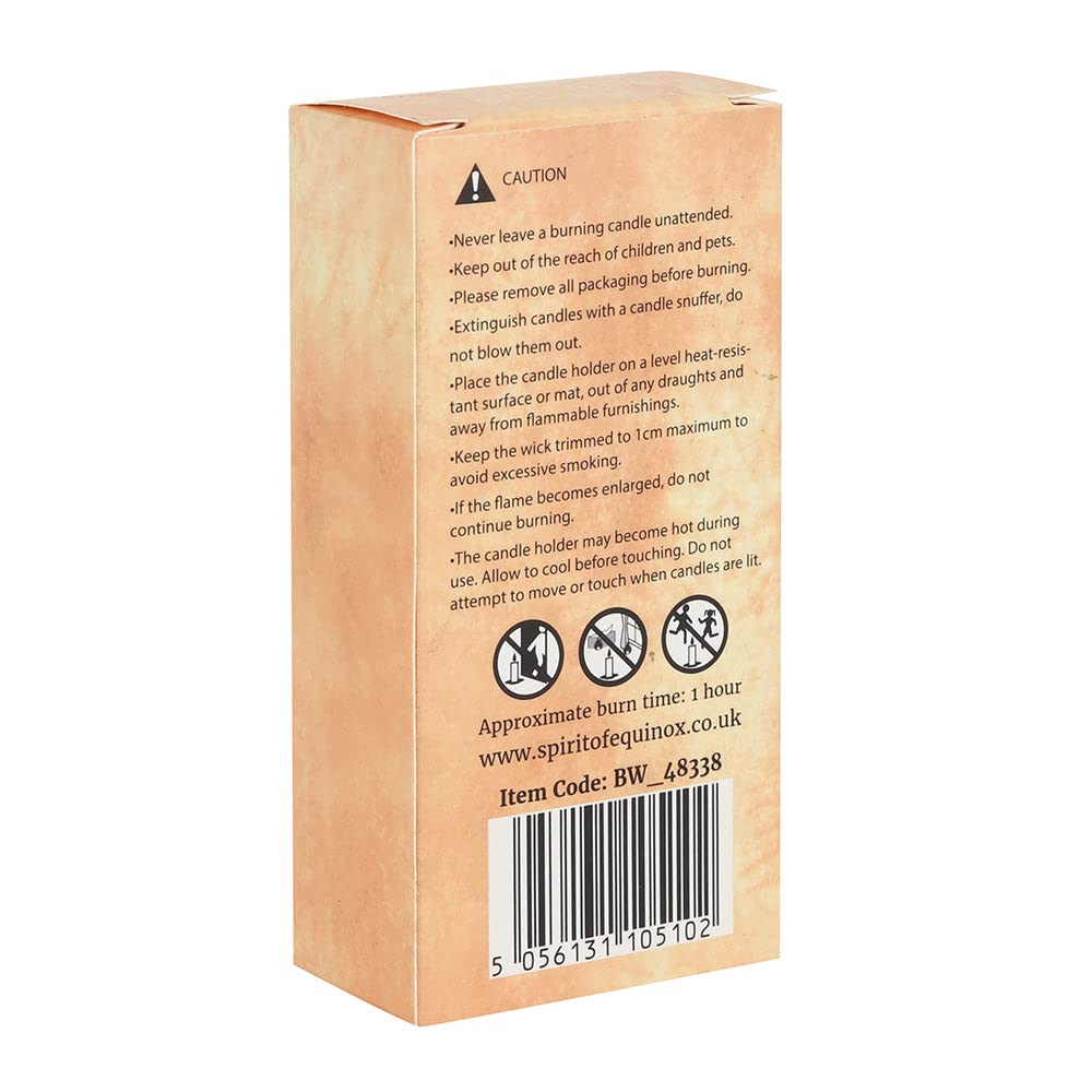 Majestic Cream Beeswax Spell Candles, 11cm x 5.5cm (Pack of 6), Long-lasting & Vibrant Decor, Magical Ambience - Image 4
