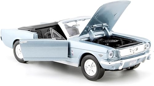 Miniatura 3 de Motormax Escala 1/24 Diecast 1964 1/2 Ford Mustang Convertible en Color Azul Claro