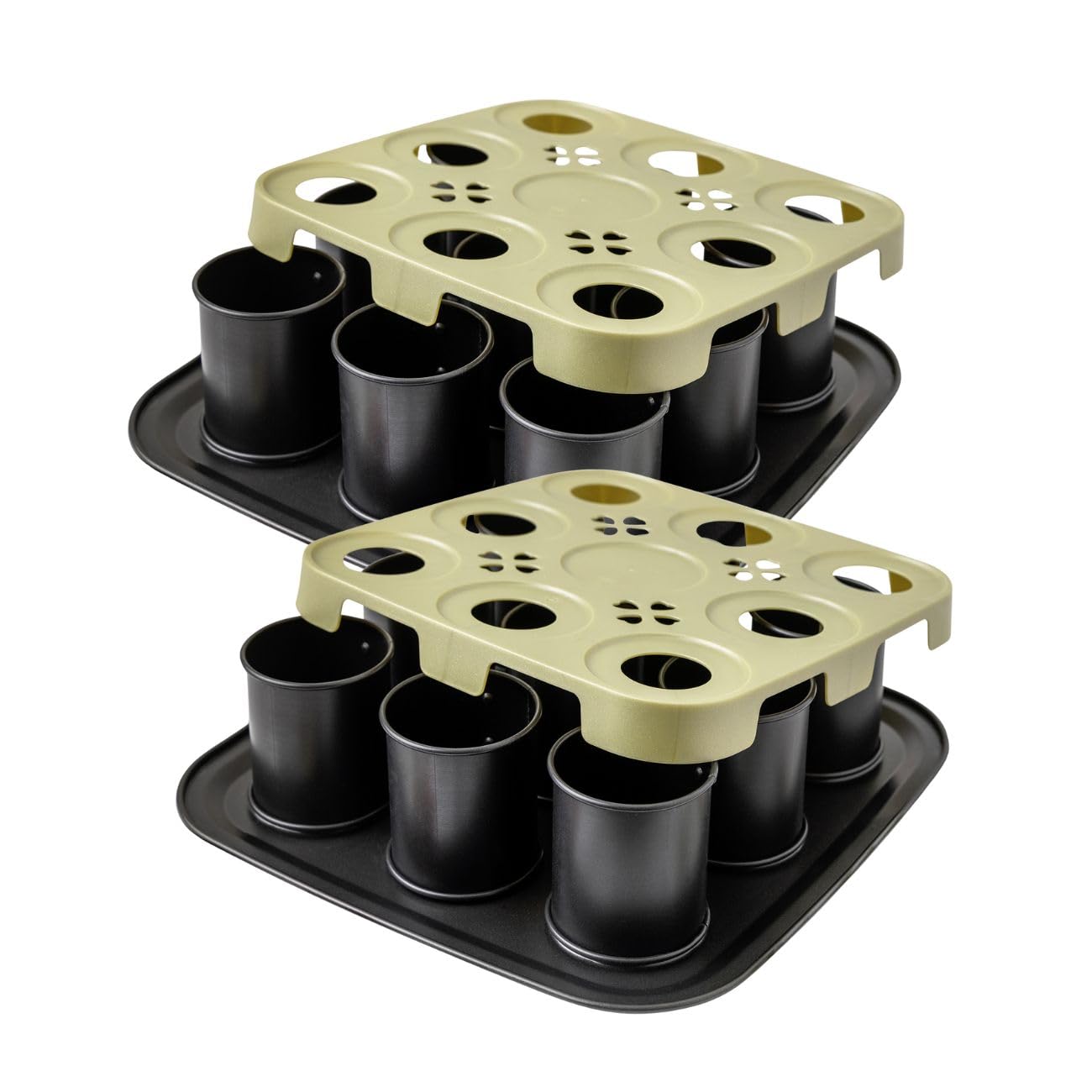 Zenker Lot de 2 moules à manqué avec couvercle 29 cm