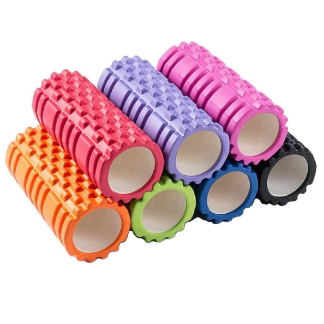 SGF Foam Roller for Deep Tissue Massage, Relief from Sore Muscles Pain, Pre & Post Exercise Fitness Workout Sessions (Multicolor)