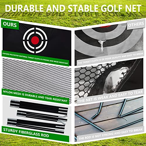 Golf Driving Practice Net - Premium Golf Practice Net For Indoor And Outdoor Use, Golf Hitting Net With Target And Carrying Bag, Golf Backyard Driving Net, 10X7X6Ft Golf Net Easy To Assemble #TOP5