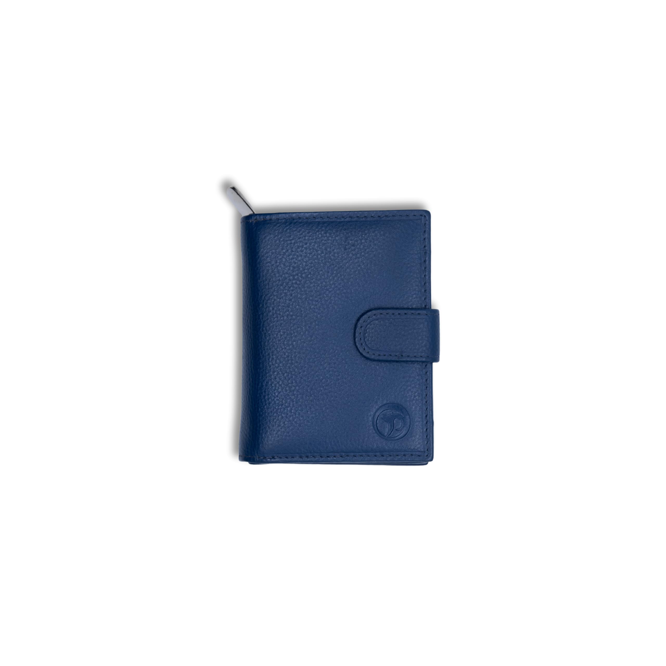 perfect tan Genuine Leather Snap-Closure Wallet for Women | 12 Card Slots, 2 Note Compartments, 1 Zip Pocket, 1 ID Window, 2 Hidden Slots | Leather Wallet for Women | Daily Use (Royal Blue)-picture-47