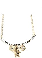 Vista 17 de SIFRIMANIA Personalized Children's Charm Choker Necklace, Boys or Girls Customizable Pendants, Growing Family Jewelry for Women