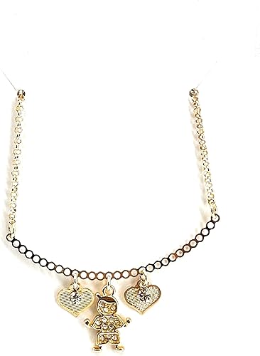 Miniatura 17 de SIFRIMANIA Personalized Children's Charm Choker Necklace, Boys or Girls Customizable Pendants, Growing Family Jewelry for Women