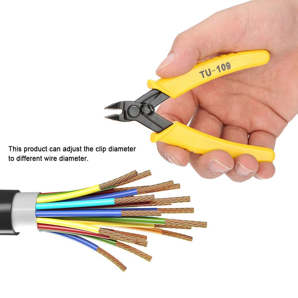 VCELINK Zijdraadsnijders Precisie Flush Cutters Kleine Kabelknipsels Diagonale Tang Ideaal voor