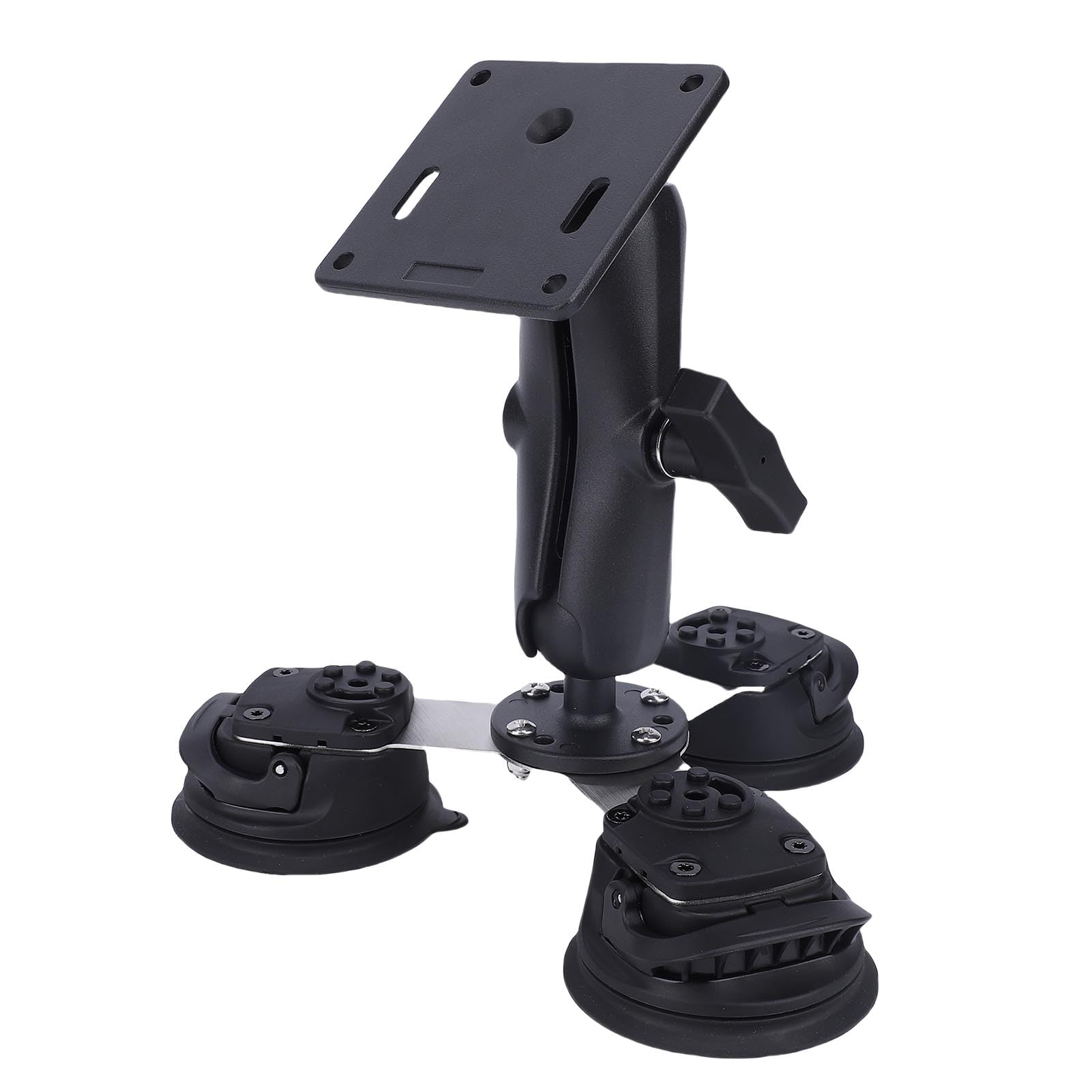 Supporto per Tablet in Lega di Alluminio con Base a Ventosa Multipla per Supporto Stabile per Scrivania in Vetro