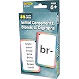 Teacher Created Resources Initial Consonants, Blends & Digraphs Flash Cards (EP62044) 3-1/8