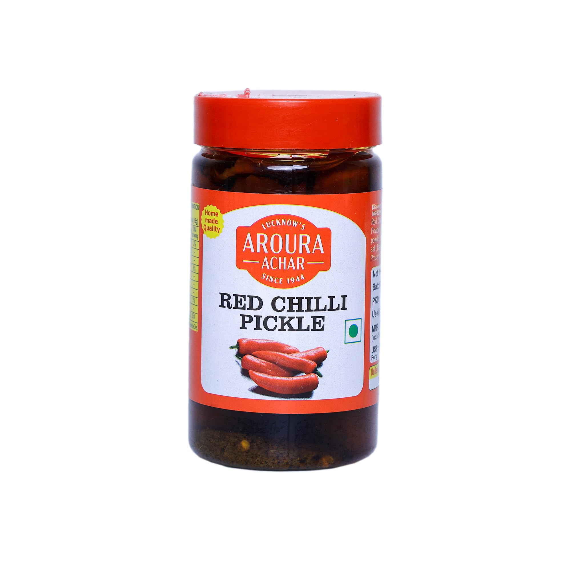 - LUCKNOW'S AROURA ACHAR SINCE 1944 Red Chilli Pickle 200 Grams for Home Use Home Made With Love No Artificial Colors