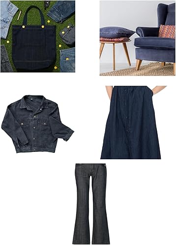 Tela de mezclilla – Tela plegable de 5 yardas | 60 pulgadas 100% hilo de algodón | Fabricado en los Estados Unidos | para ropa, camisas elegantes,