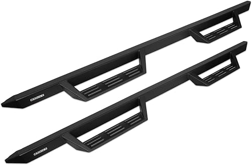 Raptor Series Magnum RT Gen 2 - Estribos de caída negros para Crew Cab Silverado Sierra 1500 y 2022 1500 LTDLimited o 2020-2023 25003500 HD