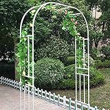 ★ Arco decorativo: arco de jardín de metal con líneas elegantes y tallas exquisitas que no solo satisfacen su pasatiempo de jardinería, sino que también decoran su jardín para recibir invitados y hacer que su hogar esté lleno de vitalidad.