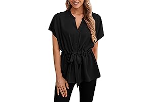 Chic Peplum Tops with Belt