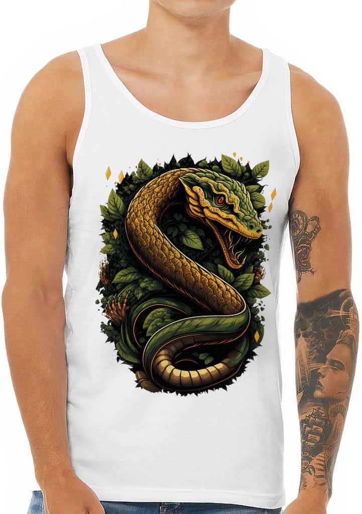 Dangerous Tank - Snake Workout Tank - Printed Jersey Tank