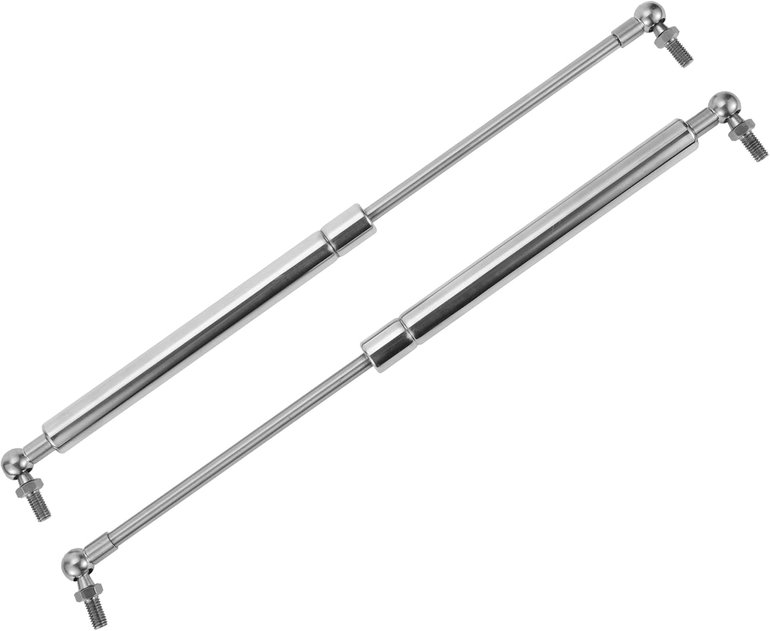 Motoforti 15inch/380mm 35lb/160N/16kg Stainless Steel Lift Support Struts Gas Spring for Boat Marine Hatch Cover Storage Lid Toolbox Cover 2 Pcs