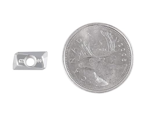 Miniatura 9 de Accusize Industrial Tools Apkt11t308-Lh Insertos de carburo para mecanizado de aluminio, 10 piezas, 0058-1130x10